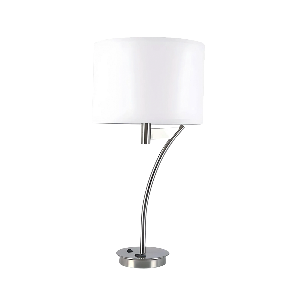 Single Table Lamp with 1-Outlet