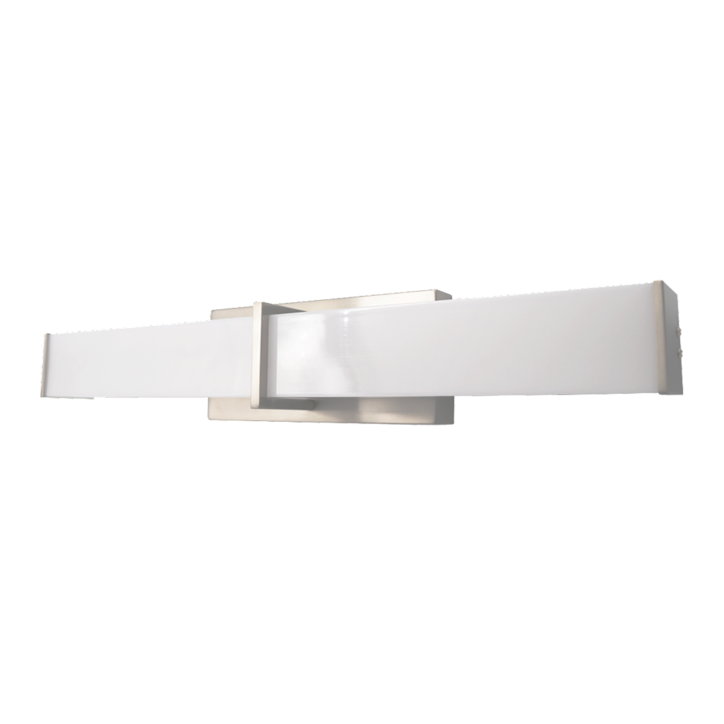 LED Bath Vanity 25" Wide Brushed Nickel Bath Light