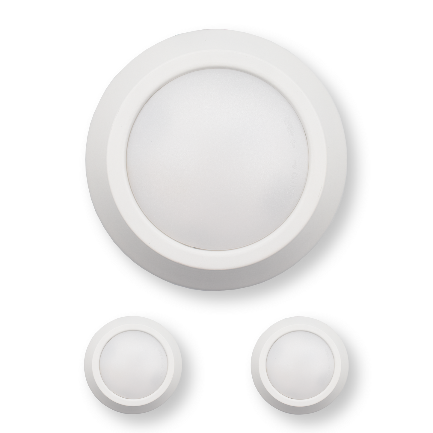 5 Inch LED Disk Light 12W - 3000K - 840Lumens - White (1 Pack, 2 Pack, 4 Pack, 6 Pack, 8 Pack)