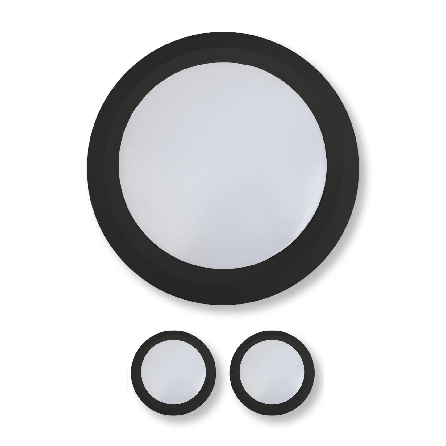 7 Inch LED Disk Light 15W - 3000K - 1080Lumens - Black (1 Pack, 2 Pack, 4 Pack, 6 Pack, 8 Pack)
