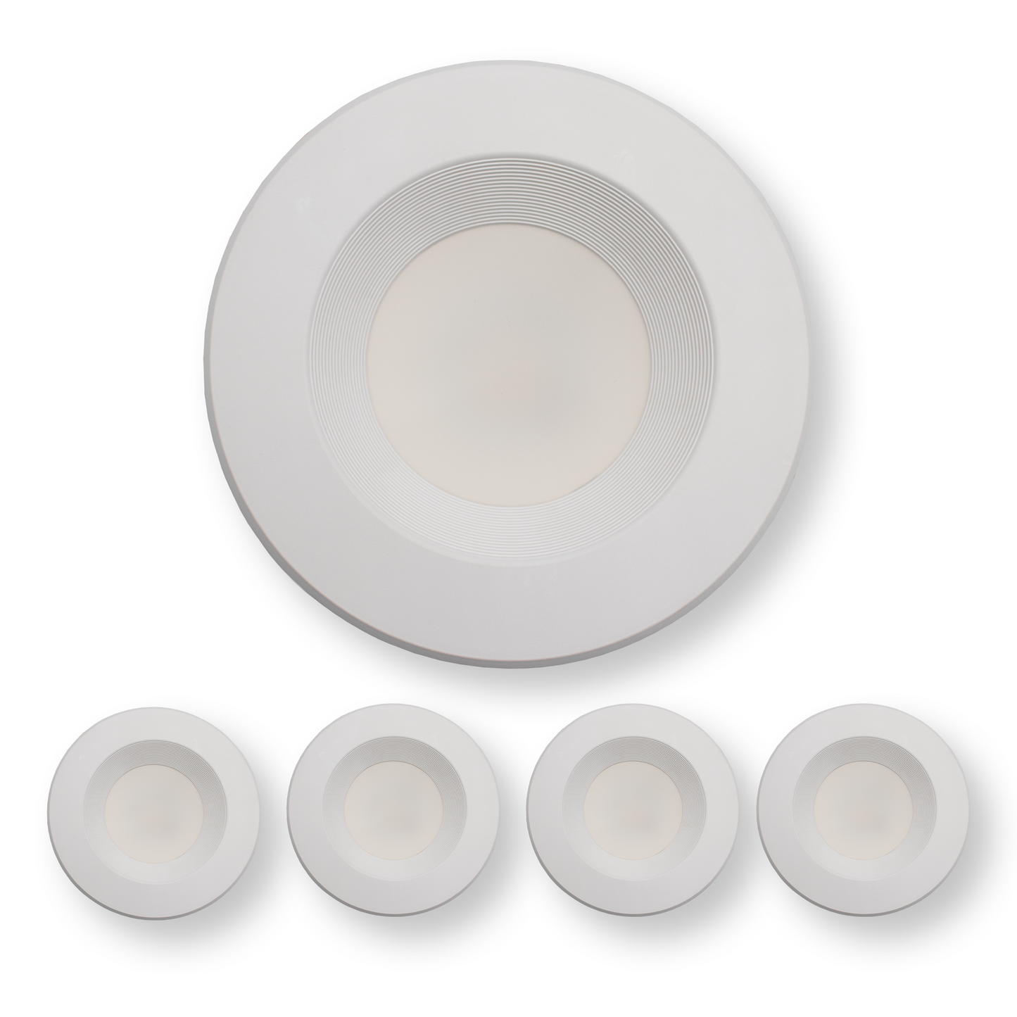 5/6 Inch Recessed Lighting Trim LED Disk Light 13W - 3000K,4000K,5000K - 950Lumens (1 Pack, 2 Pack, 4 Pack, 6 Pack, 8 Pack)