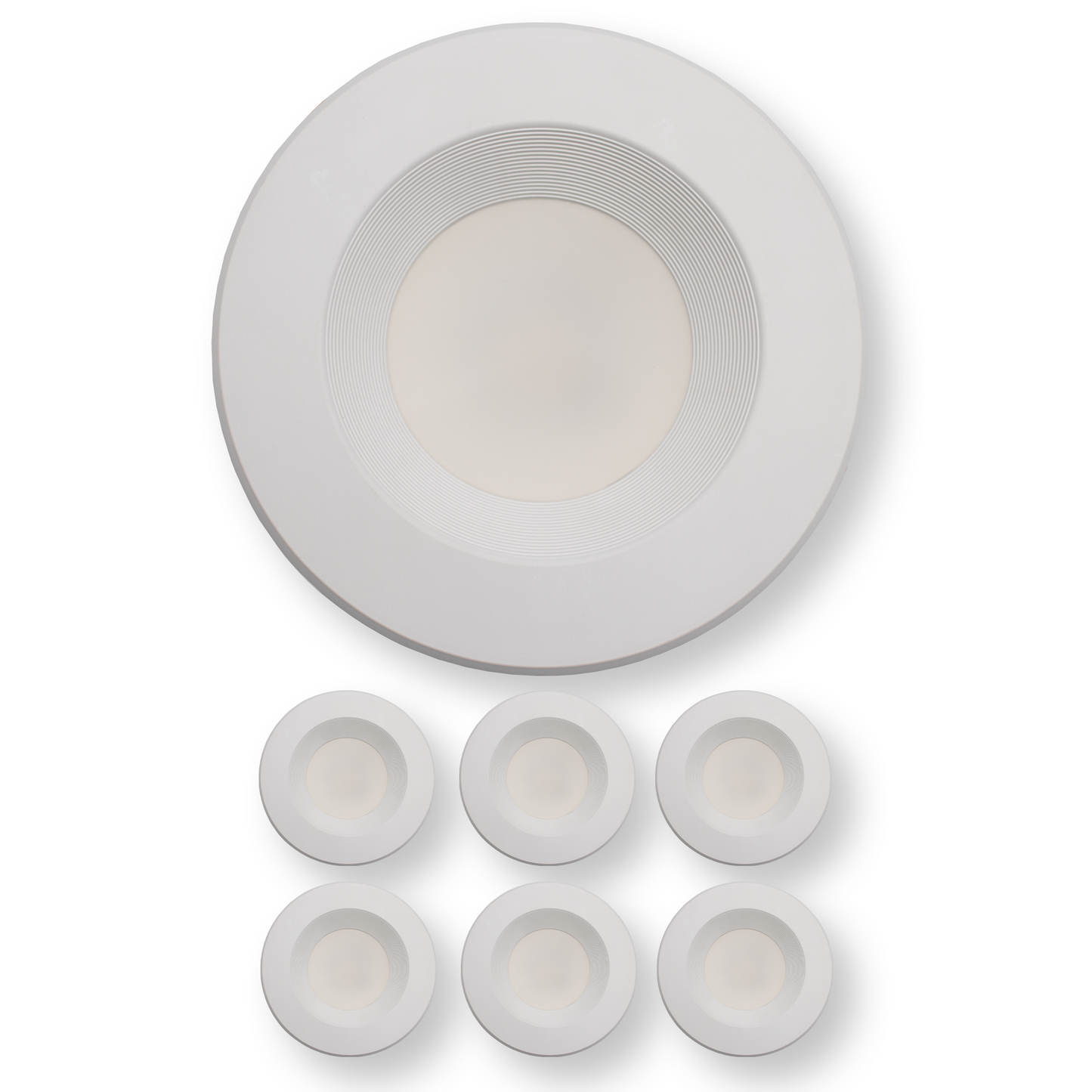 5/6 Inch Recessed Lighting Trim LED Disk Light 13W - 3000K,4000K,5000K - 950Lumens (1 Pack, 2 Pack, 4 Pack, 6 Pack, 8 Pack)