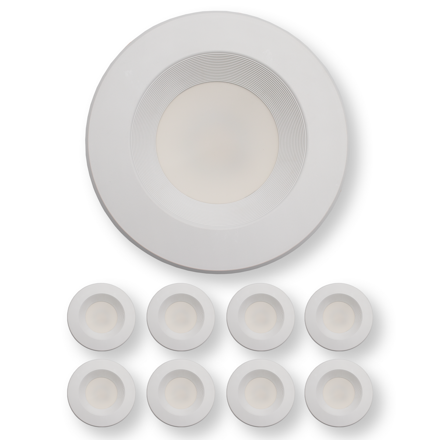 5/6 Inch Recessed Lighting Trim LED Disk Light 13W - 3000K,4000K,5000K - 950Lumens (1 Pack, 2 Pack, 4 Pack, 6 Pack, 8 Pack)