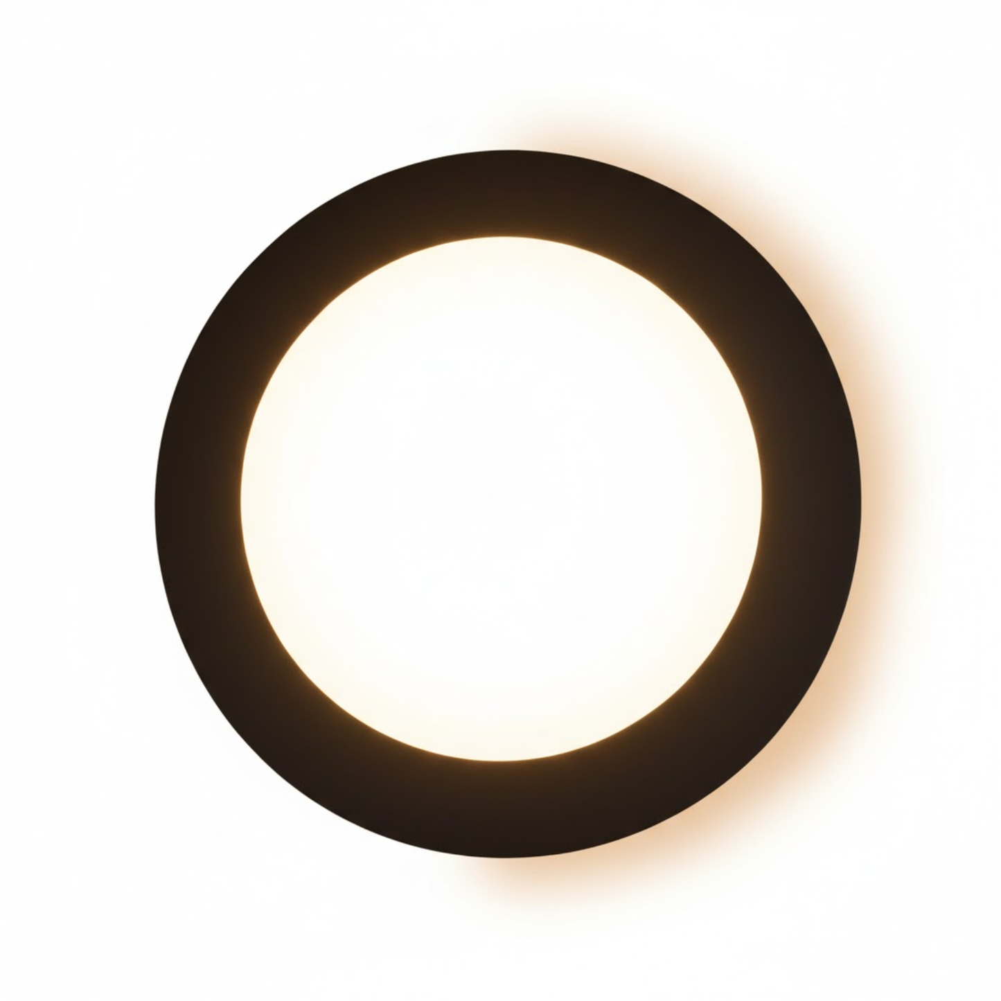 7 Inch LED Disk Light 15W - 3000K - 1080Lumens - Black (1 Pack, 2 Pack, 4 Pack, 6 Pack, 8 Pack)