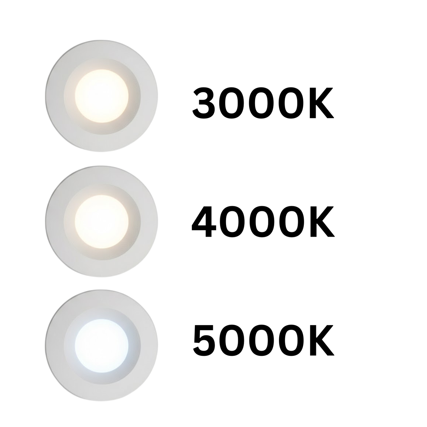 5/6 Inch Recessed Lighting Trim LED Disk Light 13W - 3000K,4000K,5000K - 950Lumens (1 Pack, 2 Pack, 4 Pack, 6 Pack, 8 Pack)