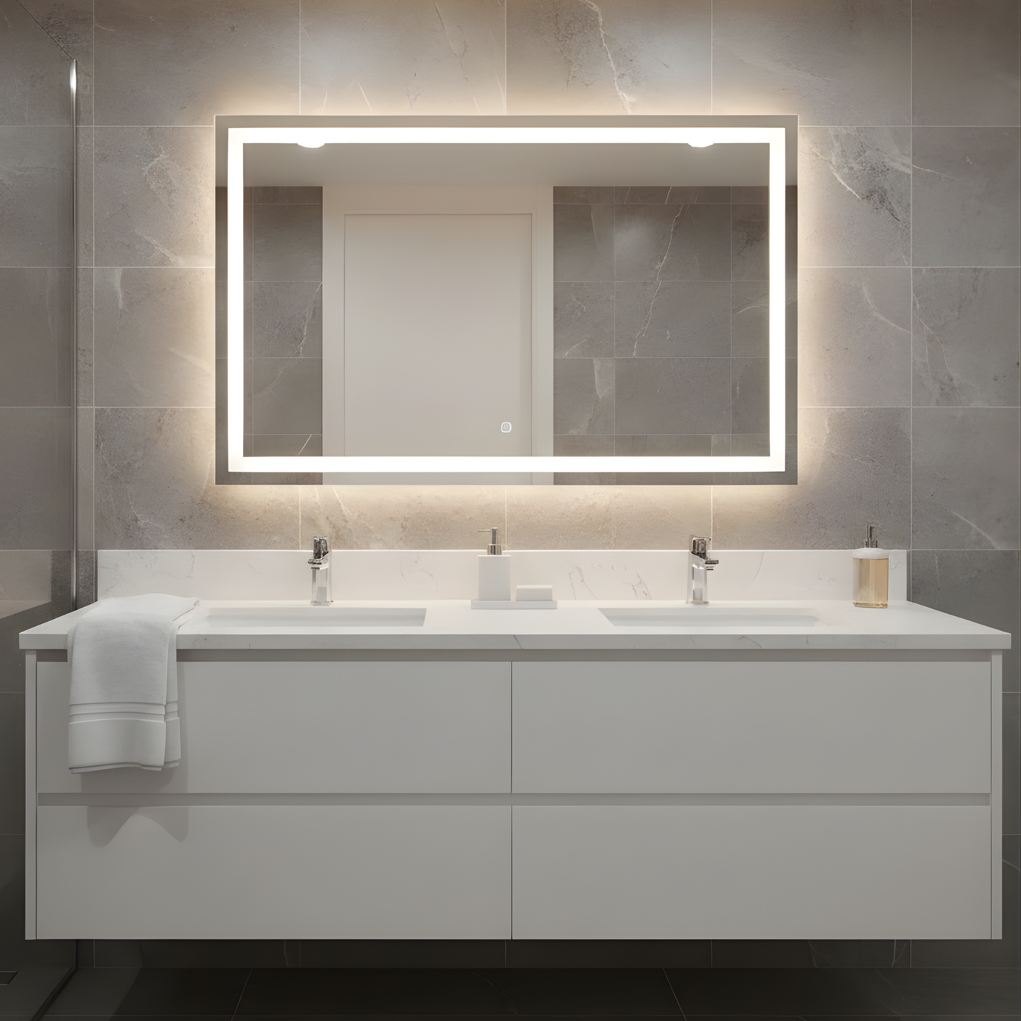 36"W x 44"H LED Mirror 3000K