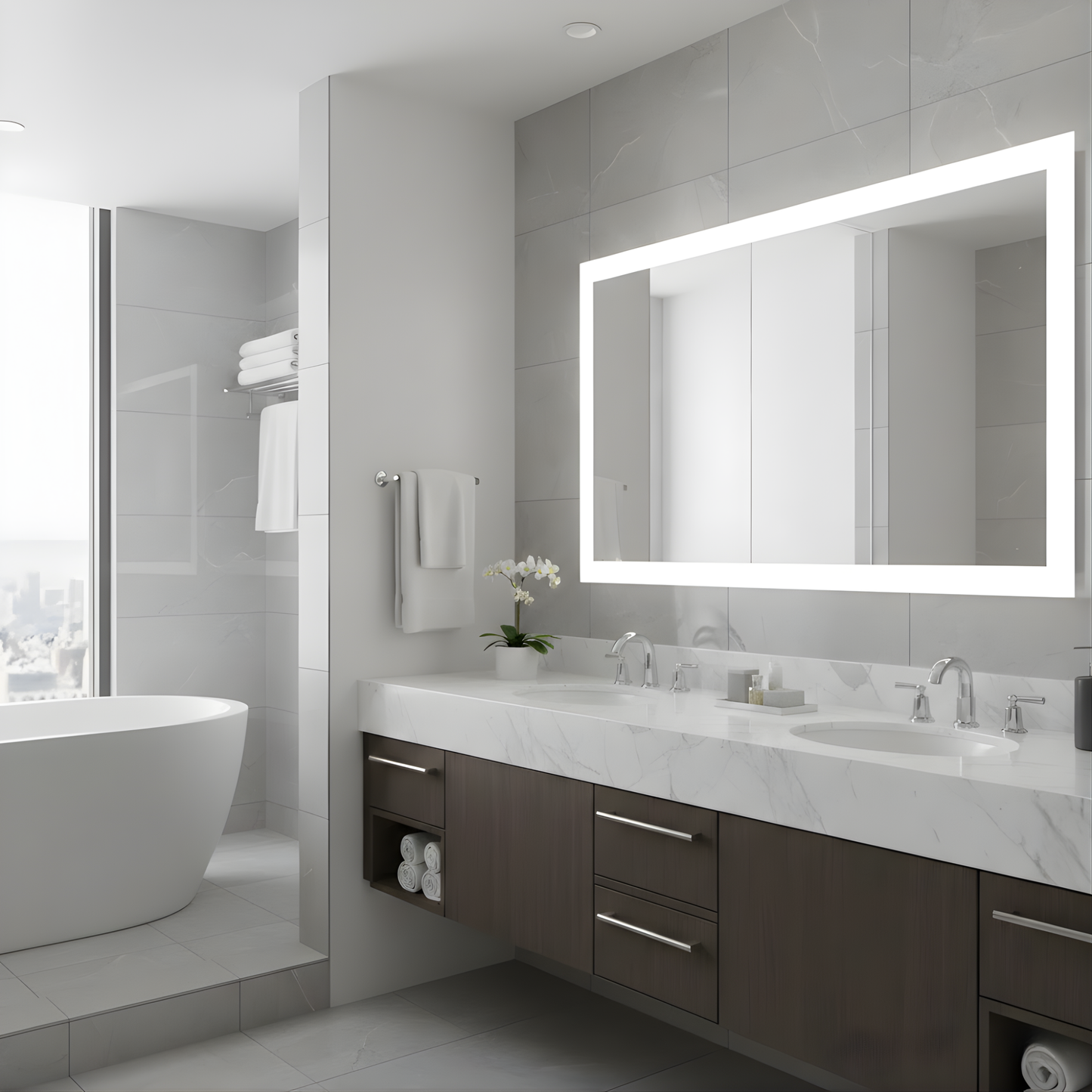 36" x 48" LED Mirror 5000K