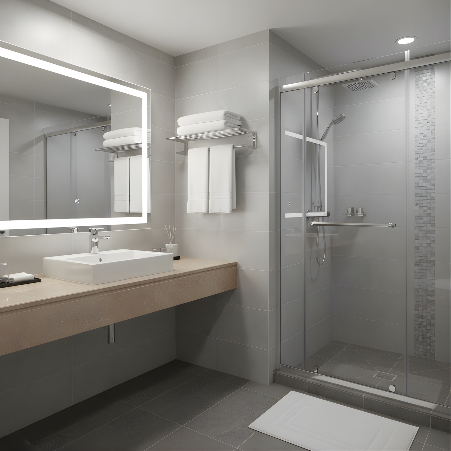 Towel Rack Chrome-Plated