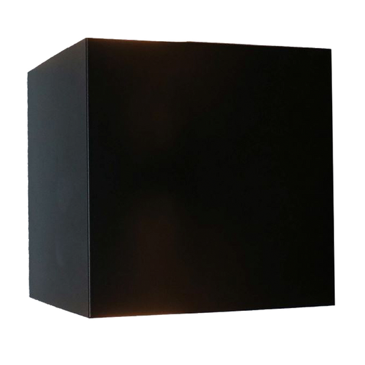 Small LED Wall Cube Up/Down Adjustable Matte Black
