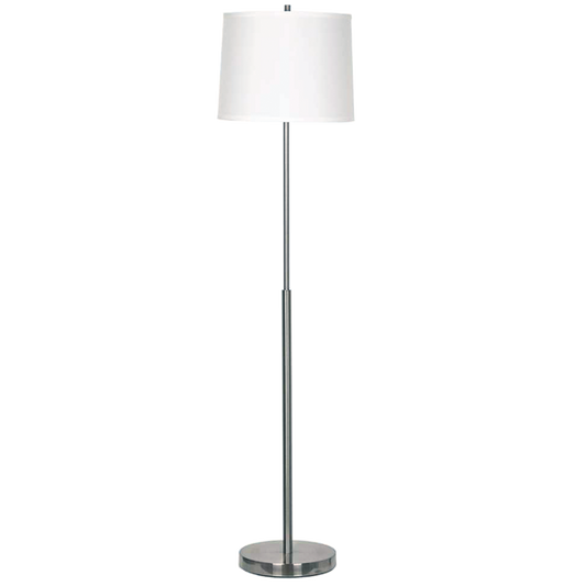 59" H Floor Lamp with Brushed Nickel Finish