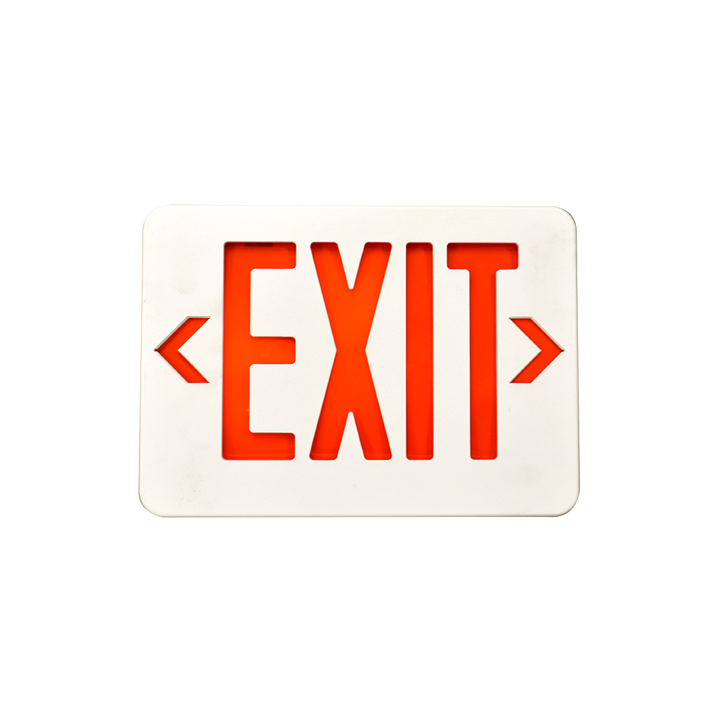 LED Exit Sign - Red Letters - Battery Back Up